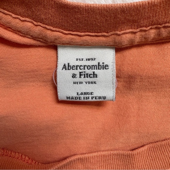 Abercrombie & Fitch Vintage Y2K Cotton Logo Short Sleeve Tee Womens Large - Picture 3 of 6